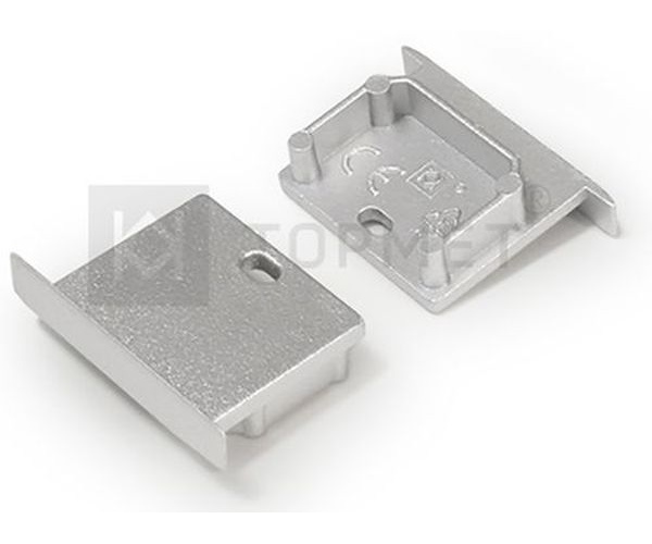 Terminaison LINEA-IN20 argent + passage de câble (set de 2)