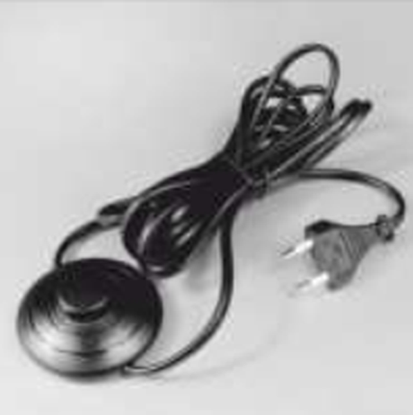 Cable 2x0,75 interrupteur pied 230V 2x0,75 L-1000/2500 black