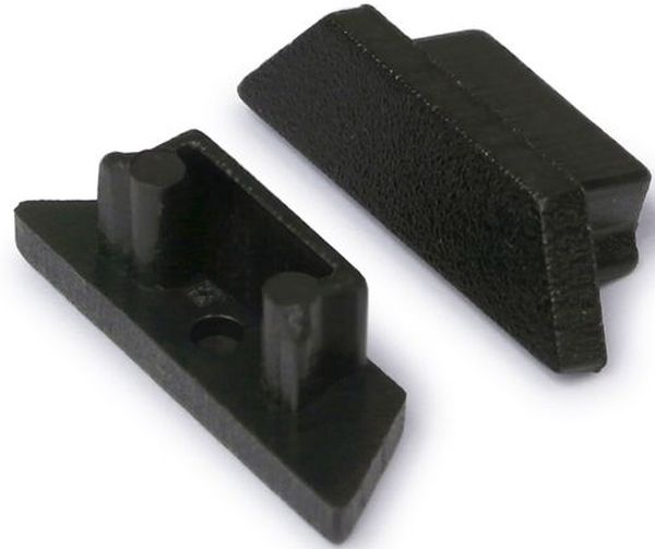 Terminaison sans passage de câble ARC12 noir (set de 2)