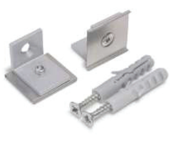 Support de fixation U5 équerre blanc (set de 2)