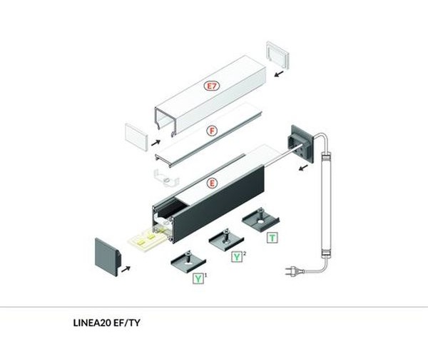 Visserie terminaison LINEA20 noir (set de 2)