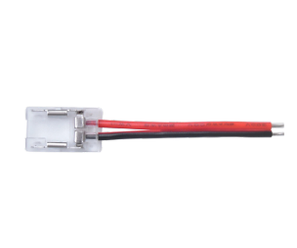 Connecteur TDG8-2 Câblé Strip LED COB 2 Pin 8mm IP20 150mm Rouge/Noir 24V - Boîte de 2