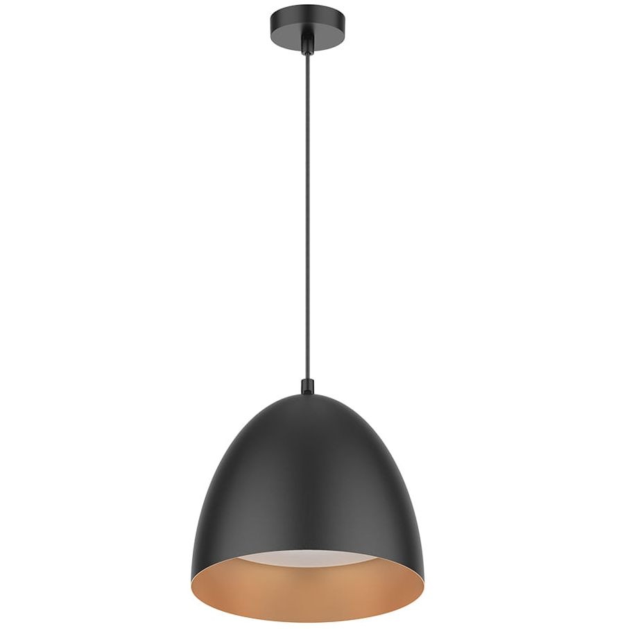 Lustre PD175 18W 1800L 4000K noir diamètre 400