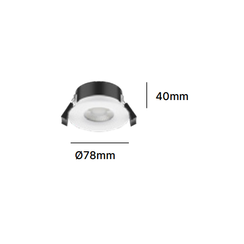 Downlight IP54 60° 5W CCT (3000/4000K) IP54