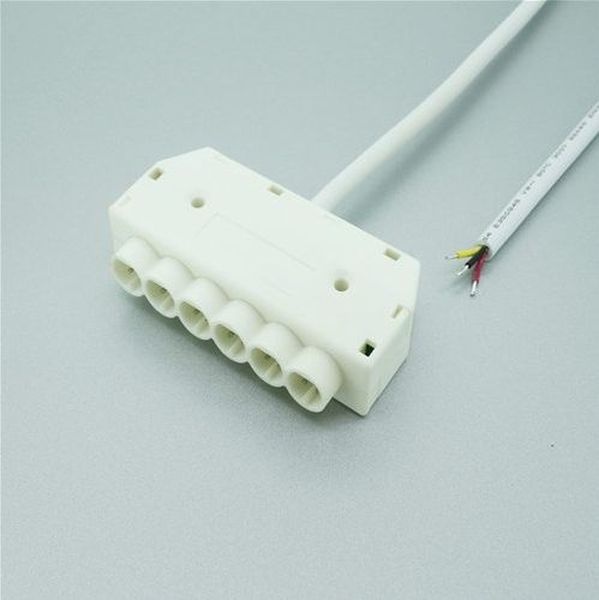 Connecteur RGB 6 Voies couleur blanche 24V/6A