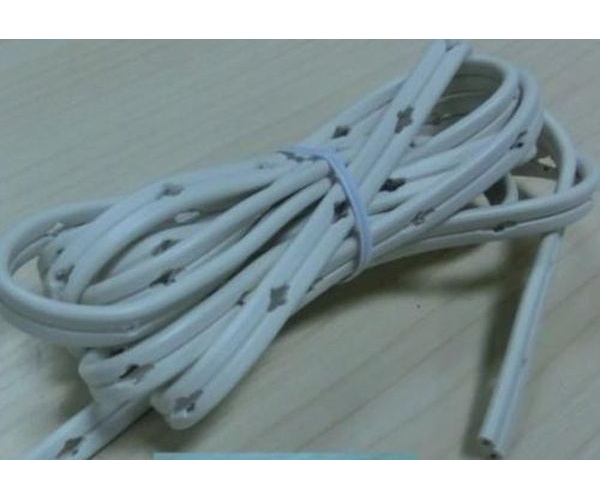 Cordon d'alimentation ajouré blanc pour connecteur rotatif 2m