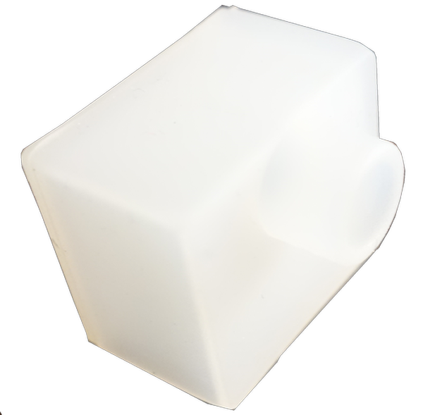 Terminaison silicone pour neonflex avec sortie rond : 12x20mm