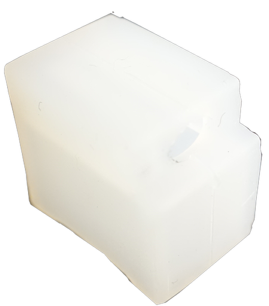 Terminaison silicone pour neonflex avec sortie en retrait : 12x20mm