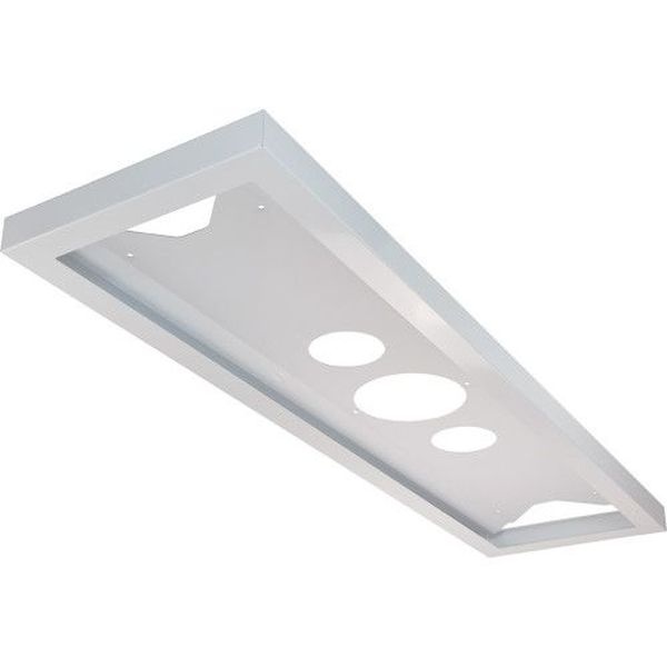 Cadre métal pour panel LED 30x120 époxy blanc
