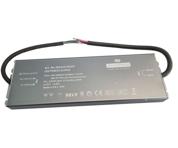 Driver IP67 Snappy 24V 320W slim