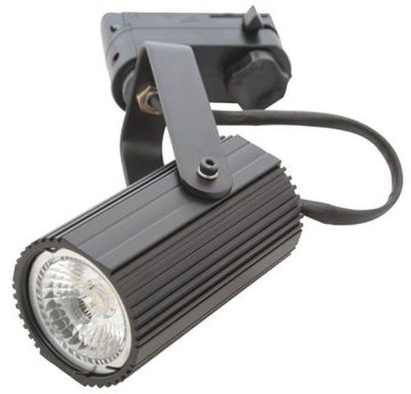 Spot pour rail 3 phases GU10 couleur noir