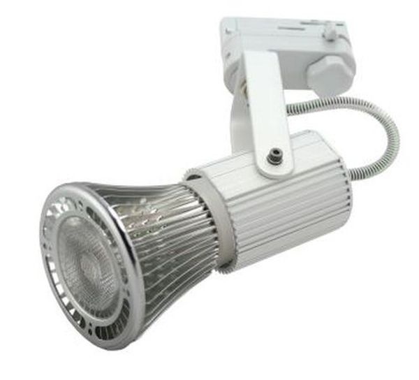 Spot pour rail 3 phases E27 couleur blanc