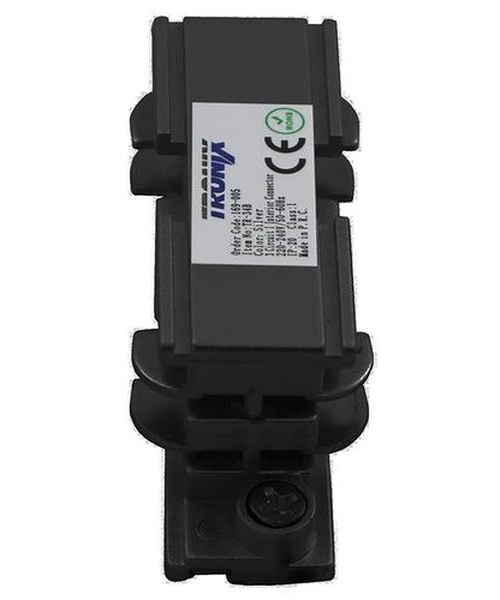 Connecteur - I - en ligne intérieur rail 3Ph. Noir XTS21