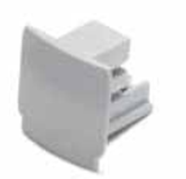 Embout de finition Blanc pour rail 3Ph.