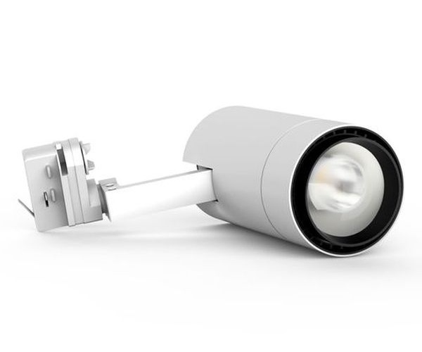 Projecteur blanc LED COB 3 phases sur rail 35W 3720L 4000K 10-60° IRC90