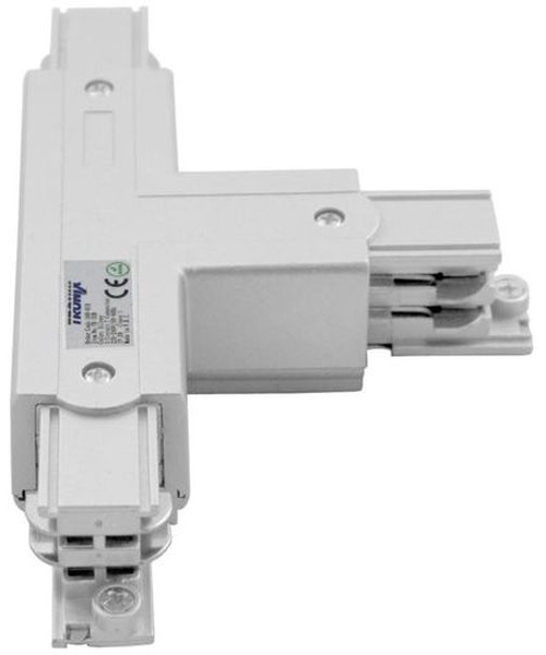 Eclairage sur rail 3 phases Connecteur T Blanc XTS37