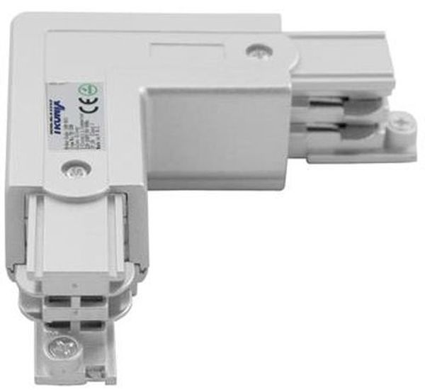 Connecteur - L - angle 90° rail 3Ph. intérieur Blanc XTS34