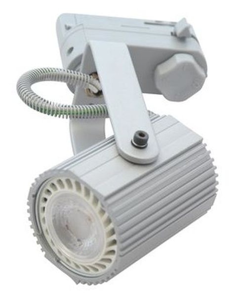 Spot pour rail 3 phases GU10 couleur blanc