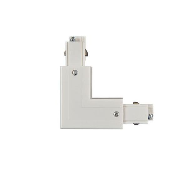 Connecteur - L - rail 3 phases extérieur Blanc XTS35