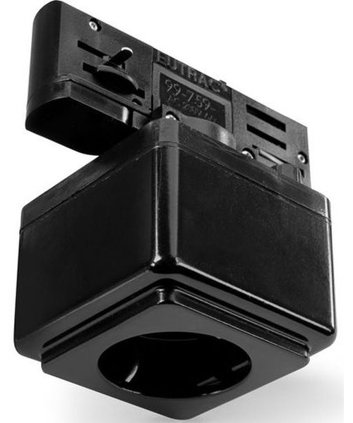 Prise 220V pour rail 3 Phases Noire