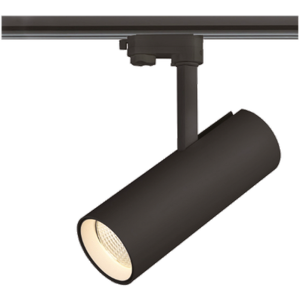 Projecteur LED Noir 3 phases sur rail - NEXTRACK NT4 38W 4300Lm 3000K IRC90