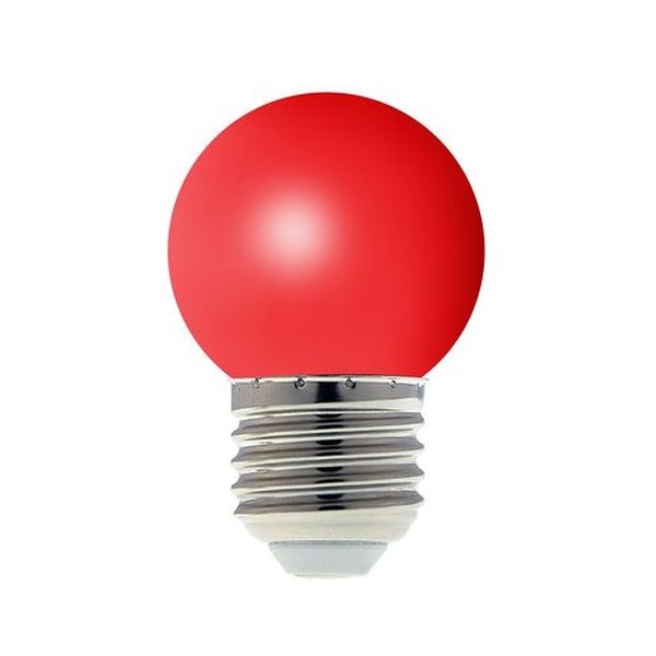 Ampoule guirlande LED SMD Ronde E27 1W Rouge