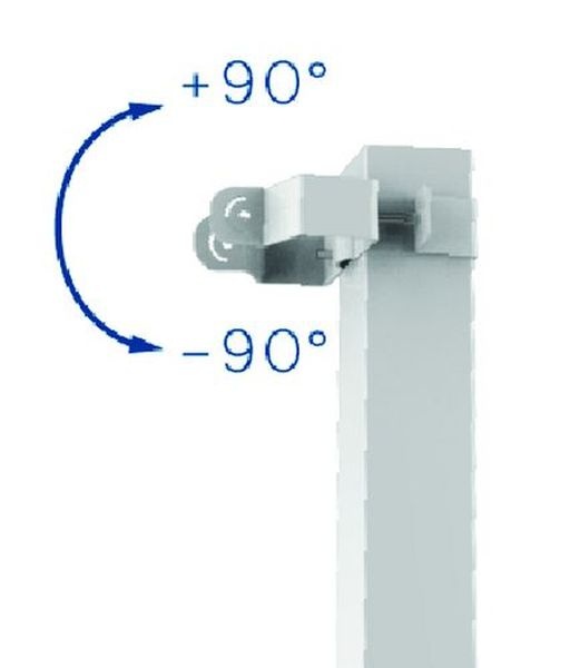 Etrier pour tube carré pour Solaar 8 +90° / -90°
