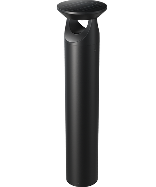 Potelet Bollard SOLAIRE 3000K 920mm Noir 3W 430L