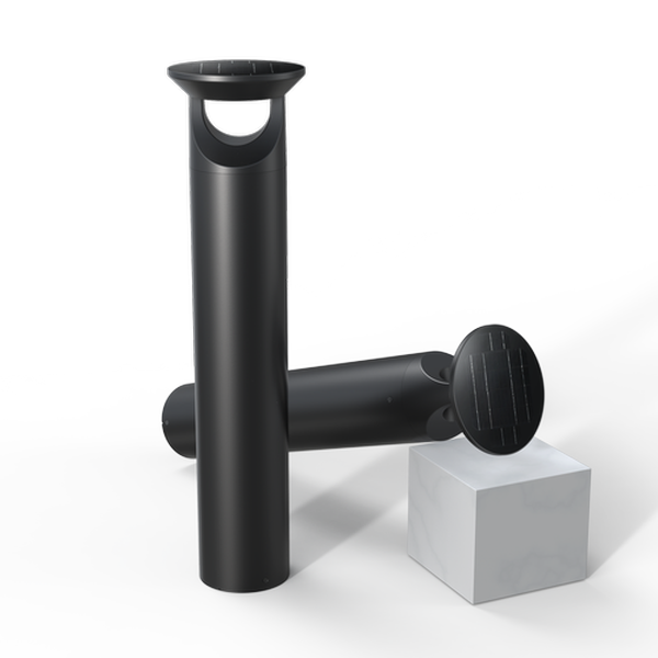 Potelet Bollard SOLAIRE 4000K 520mm Noir 3W 430L