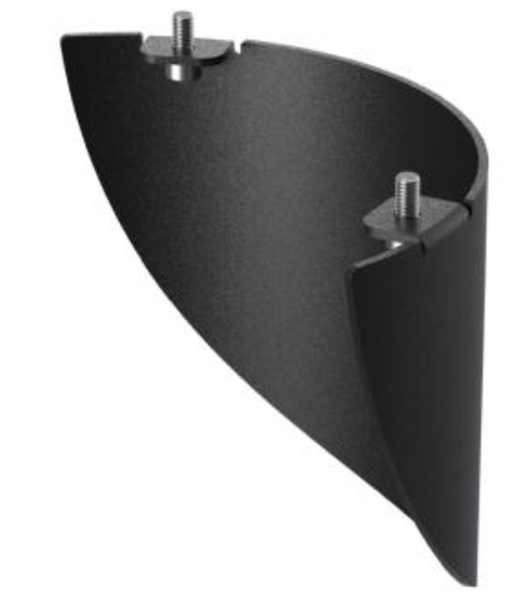 Visière occultante pour potelet Bollard - Noir