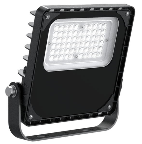 Projecteur LED PRO 50W 3000K 7500L Noir - 55x125°