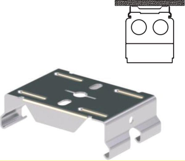 Linear-Lighting étrier inox seul