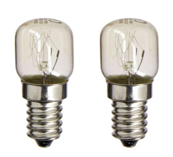 Ampoule Incand. Poire Four E14 15W (300°) Lot de 2