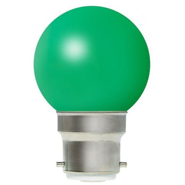 Ampoule LED Ronde B22 0,3W Verte