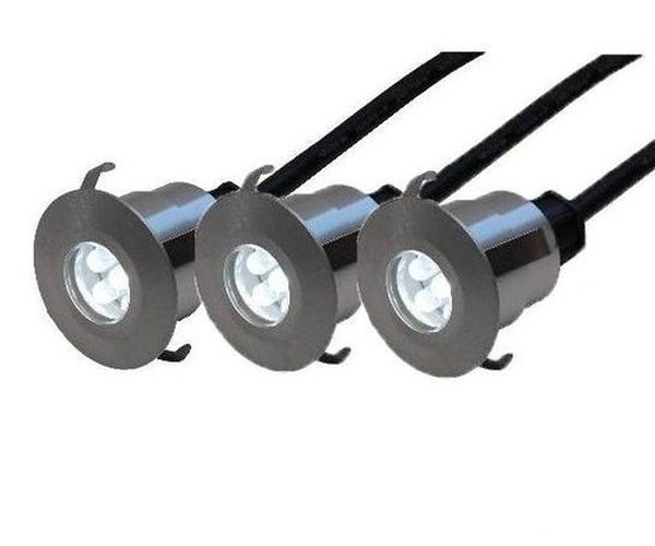 Luminaire de jardin BILBAO Lot de 3 Mini-spots encastrés de sol LED 0,5W 30