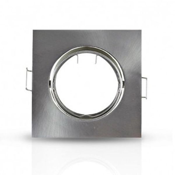 Rondelle fonte d'alu - Alu ARGENT carré 84x84