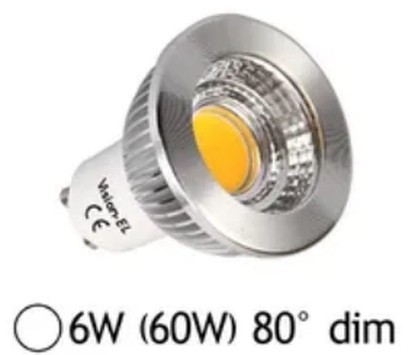 Spot Led 6W (60W) dimmable GU10 Blanc jour