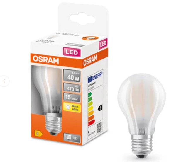 Ampoule LED Fil A60 Dépolie 2700k 4W 470L E27