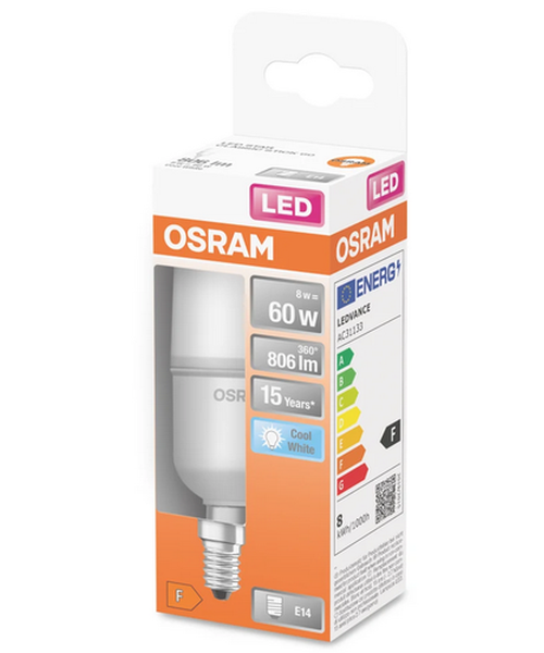 Ampoule LED Stick dépolie 4000k 8W 806L E14