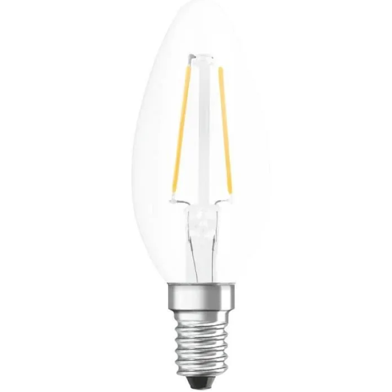 OSRAM Ampoule LED Flamme clair filament 2,5W=25 E14 chaud