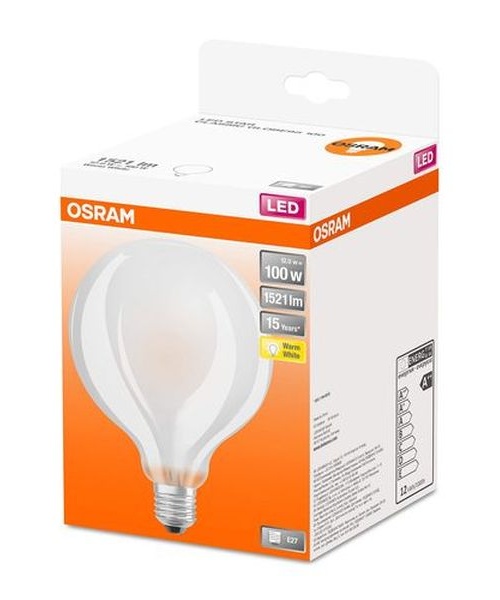 Ampoule LED Fil Globe G95 Opale 2700k 11W 1521L E27