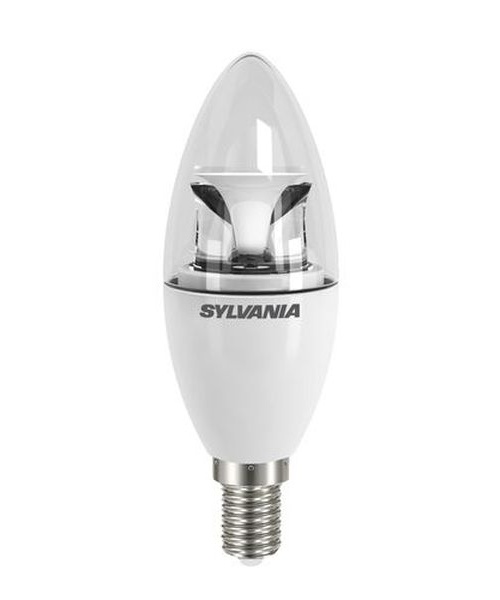 TOLEDO AMPOULE LED FLAMME VERRE CLAIR 6,5W 470LM E14 SYLVANIA 0026927