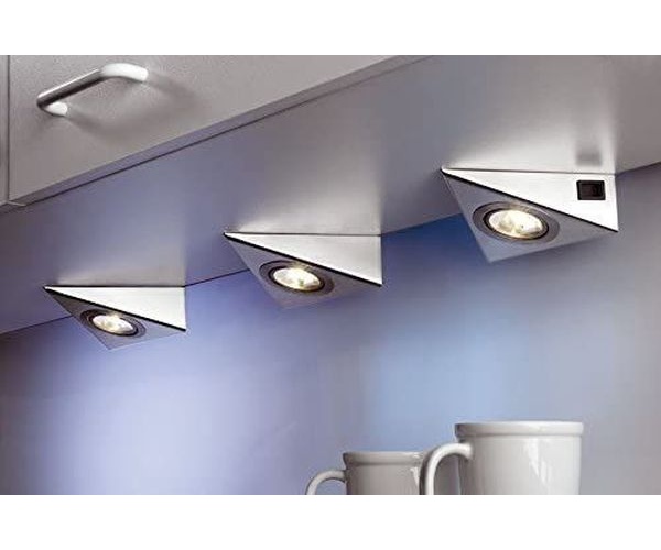 Spot encastré LED triangle intégrée 3000k IP20 140L 7W - 3x2W