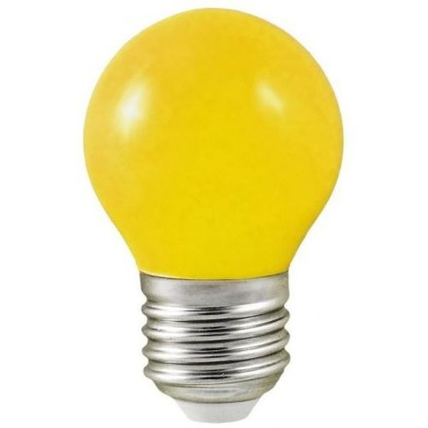 Ampoule LED Ronde E27 3W Jaune - Digilamp