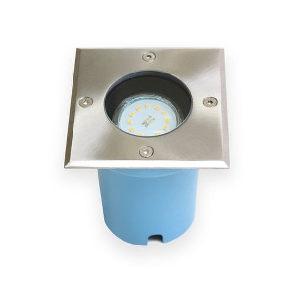 Projecteur de sol encastré carré - GU10 Non inclus