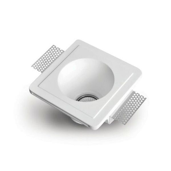 Rondelle plâtre à encastrer carré FELICE 150x150mm