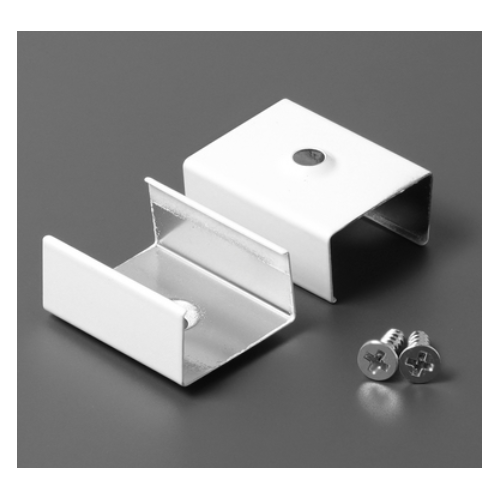 Fixation inox U4 blanc conique (set x2)