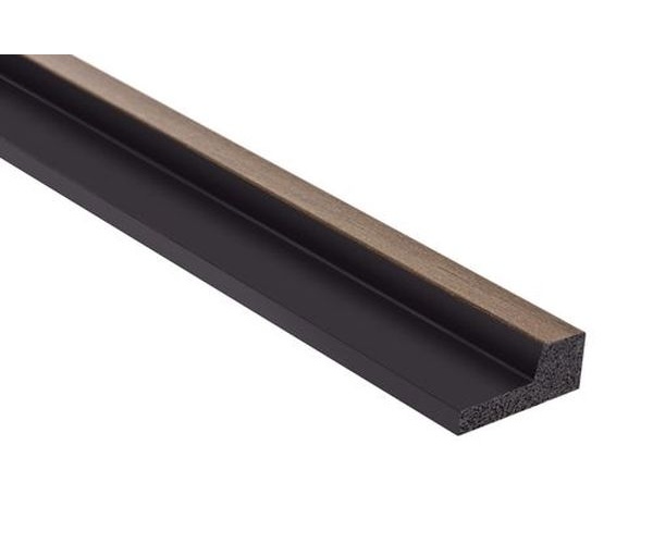 Panneau decor lamelli marron foncé droite