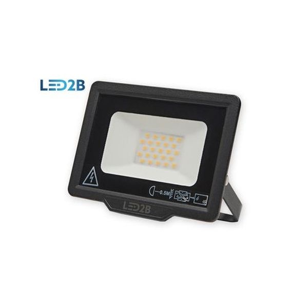 Projecteur LED 2B IP65 4000K 20W 1600L noir