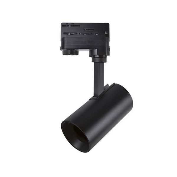 Projecteur rail 3P culot GU10 noir